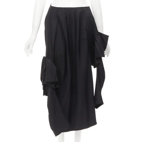 Black Fabric Comme Des Garçons Skirt