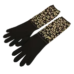 Black Fabric Louis Vuitton Gloves