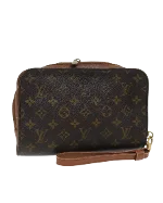 Brown Canvas Louis Vuitton Orsay