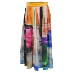 Multicolor Cotton Dries Van Noten Skirt