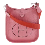 Pink Leather Hermès Evelyne