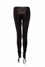 Black Leather Plein Sud Trousers