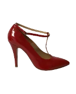 Red Leather Maison Margiela Heels