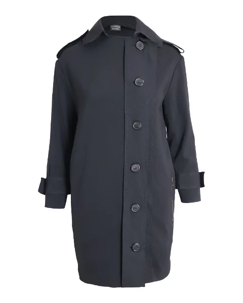 Black Polyester Lanvin Coat