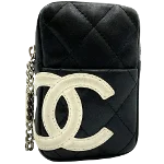 Black Leather Chanel Case