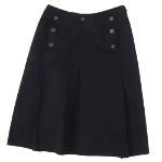 Black Cotton Chanel Skirt