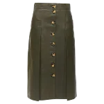 Green Leather Dodo Bar Or Skirt