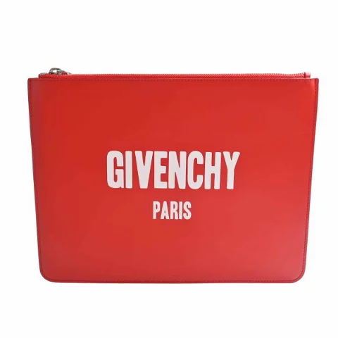 Red Leather Givenchy Clutch