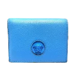 Blue Leather Versace Wallet