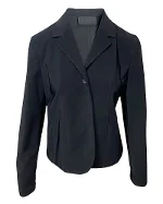 Black Polyester Prada Blazer