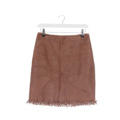 Brown Leather Marc Cain Skirt
