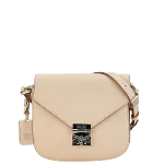 Beige Leather MCM Crossbody Bag