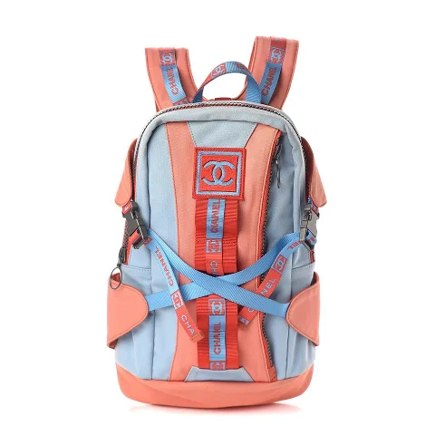 Multicolor Canvas Chanel Backpack