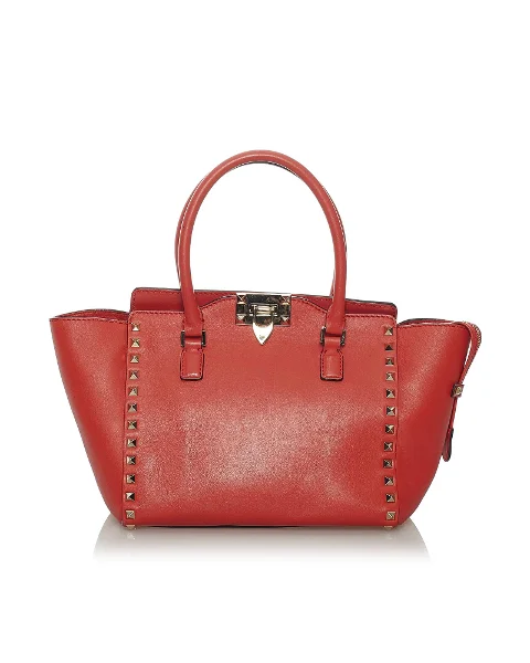 Red Leather Valentino Handbag