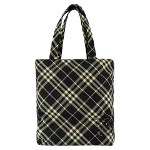 Black Plastic Burberry Shopper