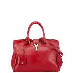 Red Leather Yves Saint Laurent Handbag