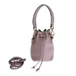 Pink Leather Fendi Bucket Bag