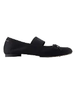 Black Leather Maison Margiela Flats