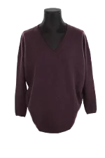 Burgundy Cashmere Eric Bompard Sweater