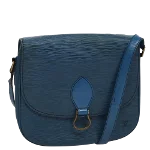 Blue Leather Louis Vuitton Saint Cloud