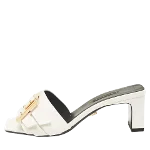 White Leather Versace Sandal