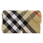 Beige Plastic Burberry Wallet