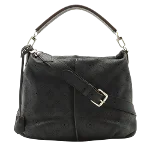 Black Leather Louis Vuitton Mahina