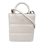 White Leather Moncler Crossbody Bag