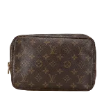 Brown Canvas Louis Vuitton Trousse Toilette