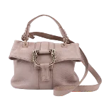 Pink Leather Bvlgari Shoulder Bag