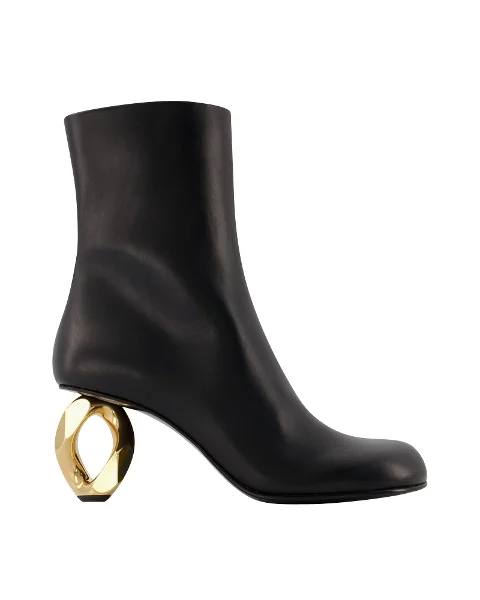 Black Leather Jw Anderson Boots