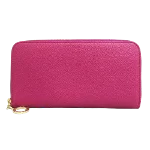 Pink Leather Bvlgari Wallet