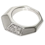 White White Gold Céline Ring