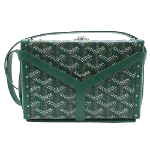 Green Leather Goyard Shoulder Bag