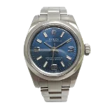 Blue Stainless Steel Rolex Watch