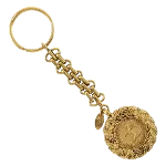 Gold Metal Chanel Key Chain