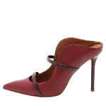 Burgundy Leather Malone Souliers Heels