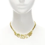 Gold Fabric Moschino Necklace