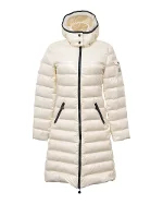 White Nylon Moncler Coat