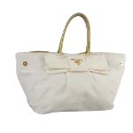 White Nylon Prada Handbag