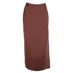 Brown Silk Reformation Skirt