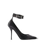 Black Leather Alexander McQueen heels