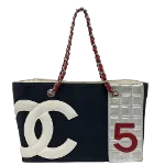 Blue Cotton Chanel Chocolate Bar