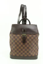 Brown Canvas Louis Vuitton Soho Backpack