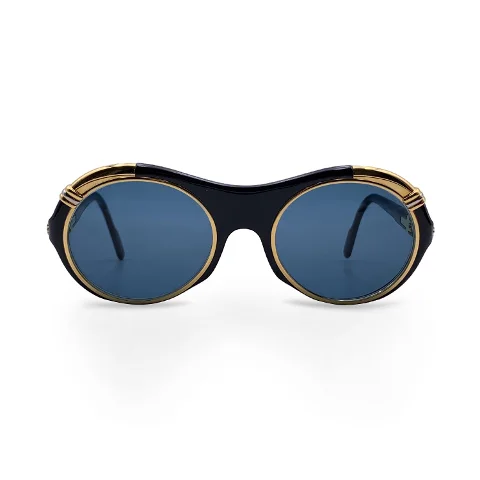Black Plastic Cartier Sunglasses