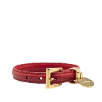 Red Leather Prada Bracelet