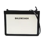 White Canvas Balenciaga Pouch