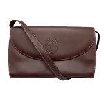 Burgundy Leather Cartier Clutch