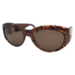 Brown Plastic Yves Saint Laurent Sunglasses