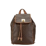 Brown Canvas Celine Backpack